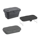 Portable Camping Equipment Folding Storage Container  Basket Tableware Set NEW