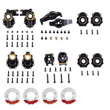 Brass Steering Knuckle Hub Carrier Portal Cover & Brake Caliper Set For Traxxas TRX-4 TRX4 1/10 RC Crawler Car Parts