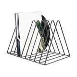 Vinyl Record CD Magazine Storage Album Display Rack Multifunctional Vertical Creative European Art Collection