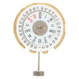 Accuracy Automatic Watch Gold /White Date Day Wheel Wristwatch Replacement for Seiko NH36 Movement