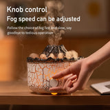 1 Pc Volcano Jellyfish Air Humidifiers Flame Night Light  Cool Mist Air Purifier For Home Bedroom Winter Home Decor Room Decor