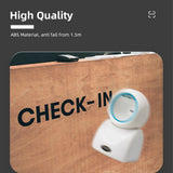 1D 2D QR Desktop Wired Barcode Scanner - Hands-Free Automatic Sense Reader USB, with Image CMOS Sensor for Retail Shop and Grocery Store