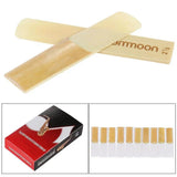 ammoon 10-pack Pieces Strength 2.5/3.0 Bamboo Reeds for Eb Alto Saxophone Sax Accessories