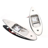 2Pcs Red Green LED Boat Navigation 12-24V Waterproof Saig Signal Lamp Marine Yacht Warning Light Side Marker