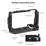 Andoer Aluminum Alloy Video Cage Magnetic Wrench Cold Shoe Arca QR Slot 1/4 Inch for Sony A6700 Camera