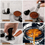 1pc 10x2.5cm Coffee Cloth Powder Needle,Stainless Steel Needle Powder Distributor,Coffee Powder Caking Powder Mixing Needle