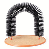 1pc Cat Toy Arch Self Groome Pamper Feline With A Massage Grooming Rubbing With Scratching Pad Toy For Cats Interactive Toys