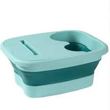 1pc Foot Soaking Bucket Health Massage Foot Soaking Basin Insulation Belt Mobile Phone Stand Foot Soaking Bucket with Cover