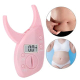 1pcs Pink Electronic Body Fat Caliper Monitors Analyzer Digital Skinfold Measurement Tester Caliper Muscle Test Fat Condition