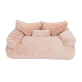 Pet Sofa Bed Warm Soft Comfortable Removable Washable Anti Skid Bottom Cat Couch Bed for Cats Dogs XL