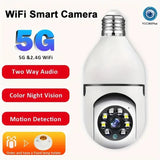 2.4G E27 Bulb Surveillance Camera Home Night Vision Wireless Camera 1MP CCTV Video Security Protection Camera Wifi IP Monitor