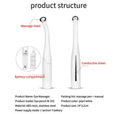 2 In 1 vibrating Ion Eye Massager Anti Aging Anti Wrinkle Eye Patch Relief Dark Circle Removal Eyestrain Care Device beauty tool