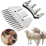 2 Set BEIYUAN Sheep/Goats Shears Convex Comb Cutter Shearing Clipper 9/13 Tooth Blade For Sheep Clipper Shears Scissorsd