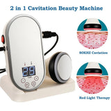 2 in 1 80KHz Ultrasonic Cavitation Weight Loss Machine Ultrasound Body Massage Fat Reduce Slimming Tool LED Therapy With Mirror