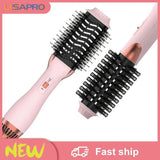 2-in-1 Flipped Pink Hair Dryer Brush Soft Touch Hot Air Brush 3.0 Hair Styler for Smooth, Frizz-Free for All Hair Type