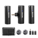 BOYA BOYAK Wireless Lavalier Lapel Microphone for Phone Android DSLR Camera Youtube Live Streaming Audio Recording Interview