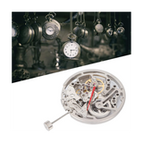 Mechanical Movement,DIY Automatic Hollow Watch Movement with Plastic Storage Box ForOld Part Replacement