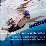 Retail 2X Wireless Earphones IPX8 S1200 Waterproof Swimming Headphone Sports Earbuds Bluetooth Headset Stereo 8G(Black)