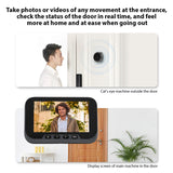 4.5'' 1080P 2MP LCD Digital Viewer Peephole Doorbell - For Apartment, Human Body Detection, Color IR Monitor, Security Camera