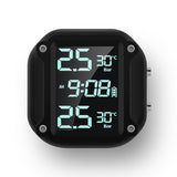 Infitary Wireless USB Charging TPMS for Motorcycle with 2 External Sensors Digital Display Tire Pressure System