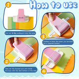Fancy Border Hole 2 Pcs Floral Design Edge Cutters DIY Gift Punch For Scrapbook Die Cut Wedding Card Making