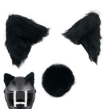 Creative Cute Plush Cat Ears Decorate Motorcycle 1Pair Motocross Helmet Decor Sticker Accessories Cosplayer Styling