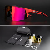 2023 Men Women Road Bike Cycling Glasses 4 Lens Polarized Sunglasses Bicycle MTB Goggle Sport Eyewear Fishing Driving Anti-Glare