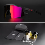 2023 Men Women Road Bike Cycling Glasses 4 Lens Polarized Sunglasses Bicycle MTB Goggle Sport Eyewear Fishing Driving Anti-Glare