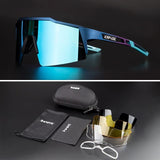 2023 Men Women Road Bike Cycling Glasses 4 Lens Polarized Sunglasses Bicycle MTB Goggle Sport Eyewear Fishing Driving Anti-Glare