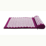 Acupressure Massage Pads Rug Acupuncture Mat+Pillow Back Neck Stress Relief Yoga Cushion Massager Relaxation