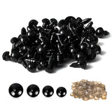 Toybogo Plastic Safety With Washers - Stuffed Animal Eyes For DIY Craft, Plush Dolls And Teddy Bear, Amigurumi Kit