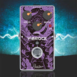 Rowin Electric Guitar Pedal Vibe Chorus Tremolo Guitar Effect Pedal True Bypass Full Metal Shell for Electric Guitar Parts