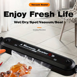 Food vacuum machine, automatic air sealing system, dry food mode, 1 set