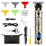 RESUXI LM-400/300/800/911 Stainless Steel T Blade Trimmer Men Shaver Rechargeable Baldheaded Hair Clippers Cutting hine