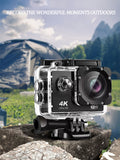 Ultra HD 4K Action 30fps/170D Underwater Helmet Waterproof 2.0-inch Screen WiFi Remote Control Sports go Video Camera Pro
