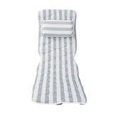 Striped Bath with Pillow Suction Cup Thickening Household Bathroom Non-slip Bathtub Cushion