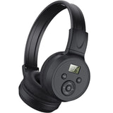 Portable Personal Rechargeable Headphone Ear Muffs Foldable LCD Display FM Radio Headset Scalable Design