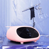 3 in 1 Ultrasonic High frequency Vibration Facial Eyes Massager Deep Cleansing Nutrition Introduction oxygen Injection Spray Gun