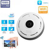 HD Mini 360 ° Panoramic View Two-way Voice IP Camera 2MP Video Survalance Home Security Protection Wifi Wireless Cameras