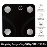 1pc Fat Weight Scale, Smart Digital LED Weight Scale With Fat Measure, Body Weighing Scale, Smart Phone App, Unit:KG/LB