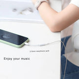 Auxiliary audio splitter lighting to 3.5mm jack cable IOS headphone adapter for iPhone 13 12 11 X 8 7