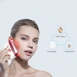 Home Facial Massage Scraping Vibration Red and Blue Hot Compress Into The Instrument Lifting and Tightening Beauty Instrument