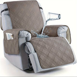 Waterproof armchair with sliding elastic band closure, Hine Wasable polyester PET - family friendly furniture protector