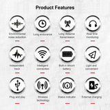 UHF Wireless Microphone Clip-on Mic 50M Transmission Battery 3.5mm TRRS Plug 6.35mm TRS for Smartphone Computer Vlog Interview