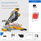 220V 10 Inch Multifunctional Electric Saw Household 45 Degree High-Precision Woodworking Cutting Miter Sawing Aluminum hine