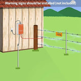 Electronic High Voltage Pulse Electric Fence Host For Livestock, 0.3 Joules US Plug