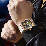 New Full Automatic Mechanical Men Watch ONOLA Brand Fashion Hollow Luxury Watches Men Waterproof Clock