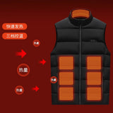 21 Areas Self Heating Vest Men's Heating Jacket Thermal Women's USB Heated Vest Warm Sport Vest Heating Fishing Hiking Skiing