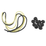 10 Pcs 2 Holes Tank Grommet Rubber with Fuel Line Pipe for Brush Cutter Grass Trimmer