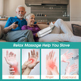 Electric Hand hine Heat Air Compression Massage Palm Acupoint Massager Beauty Finger Wrist Spa Relax Elder Gift